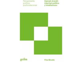Livro Hannah Arendt: Libertad Política Y Totalitarismo de Fina Birulés Betran (Espanhol)