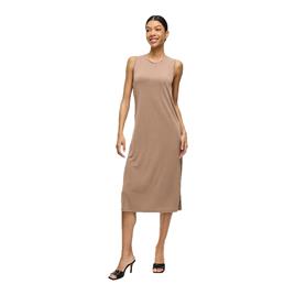 Vila Vestido Midi Sem Mangas Modala