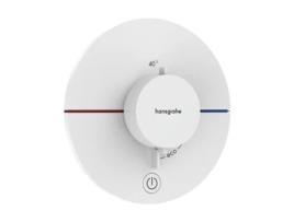 Showerselect Comfort S Termóstato, Oculto, 1 Consumidor, Uma Saída Adicional, Roseta Redonda 15562, Cor Branco Mate Hansgrohe