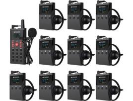 Sistema De Guia De Tour Auditivo Automático Retekess Tt127, 200m, 41 Línguas, Com Microfone Para Galeria De Exposição De Museu