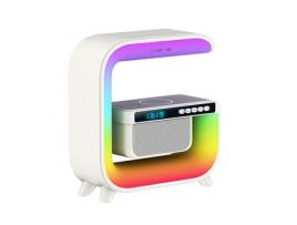 Alto-falante Bluetooth Td® 1500mah Despertador com temporizador Carregador sem fio 10w (18650)