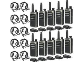 Rb666 Talkie Walkie Profissional, Carregador Rápido, Pmr446 Clone Sem Fio, Vox Pequeno Talkie Walkie Com Fones De Ouvido Retevis (10 Pcs)