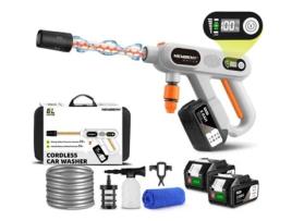 Branco Lavadoras De Alta Pressão Sem Fios Com Bateria E Carregador Yofidra