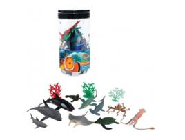 Set Con 13 Figuras De Animales Salvajes Del Océano Realistas P25valuvic