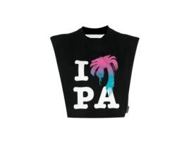 T-shirt De Mulher Palm Angels Love Preto (m)