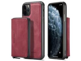 Capa Para Iphone 11 Pro Max Jeehood Pele Sintética Magnética Vermelho