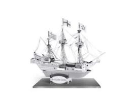 Maquete Em Metal Golden Hind Metal Earth Adulto Cinza 14 Anos