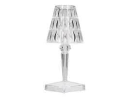 Vela de mesa Prism LED, Vela de mesa de cristal transparente, Prisma USB regulável, Vela de mesa colorida para casa, Fdit