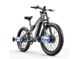 Bicicleta Elétrica Shengmilo S600 2 × 1000w Motores Duplos 17,5ah Bateria Samsung Elétrica 26 Polegadas Fat Bike E Bike Benfuto