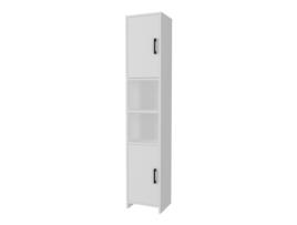 Armário Alto Rautrina Para Banho Com 2 Portas 180x35x30 Cm Branco En.casa
