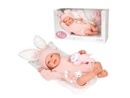 Boneca Reborn Arias 45 Cm Almofada Lucia Bonecas Arias