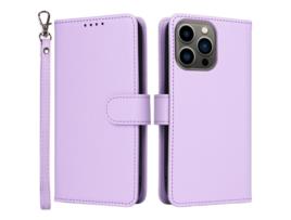 Capa Destacável Para Iphone 13 Pro Betopnice Pele Sintética Anti-choque Roxo