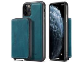 Capa Para Iphone 11 Pro Jeehood Pele Sintética Anti-riscos Magnética Azul