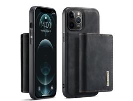 Capa Inch Para Iphone 13 Mini Dg.ming Pele Sintética Preto