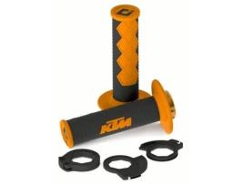 Conjunto de manoplas de motocicleta NJ/NG 04/16 pretas/laranjas