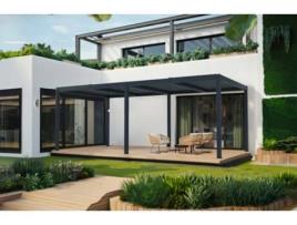 Pérgola Bioclimática Motorizada Santa 6x3m Em Alumínio Cinza