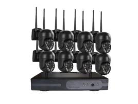 Câmara Zruxe Wnk618 3.0 Million Pixels 8 Channel Wireless Dome Camera Hd , Motion Detection Two Way Audio Full Color Night Vision
