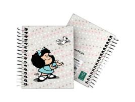 Caderno Mafalda Bird Multicolor A7 100 Folhas