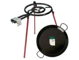 Conjunto de paella esmaltada queimador 46cm 400 coleção LA DEHESA