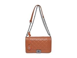 Mala De Ombro De Mulher Anna Luchini Cognac Castanho