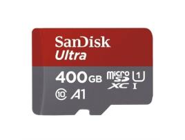 Sandisk Cartão De Memória Microsdhc Ultra 400gb Com Velocidade De Leitura De Até 100 Mo/s, Classe 10 Sdsquar 400g Gn6ma Zxlzkq
