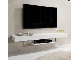 Móvel Para Tv Anabel Em Branco Elegante E Funcional Domensino