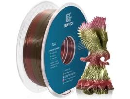 Filamento Geeetech Silk Pla 1,75 mm Gradiente de cobre Alta qualidade ±0,03 mm Compatível com Ender 3, Kobra, Bambu Lab!