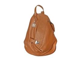 Mochila De Mulher Isabella Rhea Ir Cognac Pele Castanho
