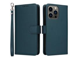 Capa Destacável Para Iphone 13 Pro Betopnice Pele Sintética Anti-choque Azul