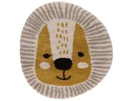 Tapete Yellow Tipi Adorable Lion Polipropileno Bege (120x170cm)