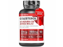 Suplemento Para O Colesterol Arroz Vermelho Fermentado, Caigua, G Oryzanol, Policosanol, Coenzima Q10, Cromo 90 Comprimidos Qualidade Vitastrong