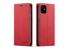 Capa Para Iphone 11 Forwenw Pele Sintética Vermelho