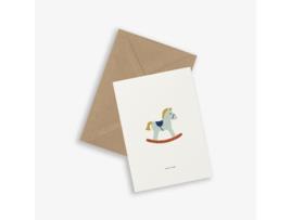 Postal Kartotek Rocking Horse You Rock Gc 0076