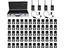 T130s Sistema De Guia Turístico Sem Fio Melhorado, Com Caixa De Carregamento Portátil Com 32 Slots, Para Fábrica, Conferência Retekess (60)