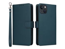 Capa Amovível Pega Para Iphone 13 Betopnice Pele Sintética Azul