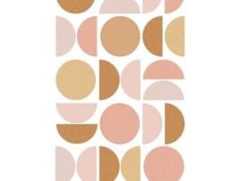 Papel De Parede Da Foto Formas Geométricas Rosa Suaveebege 2 X 2.79 M Estahome