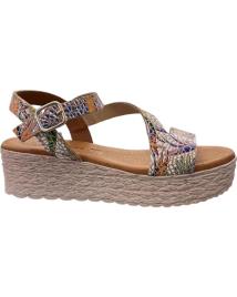 Sandálias de Mulher EVA FRUTOS SANDALIAS MUJER PLATAFORMA 742 DUNE IBISCUS MARRON