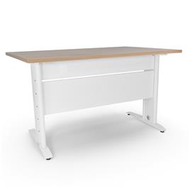 Secretária de Escritório 1200x800x750mm Soho - Branco / Carvalho Trigo
