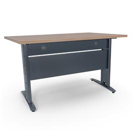 Secretárias de Escritório 1800x800x750mm Soho Antracite / Cerejeira Chocolate