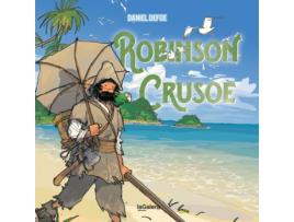 Livro Robinson Crusoe de Daniel Defoe (Espanhol)