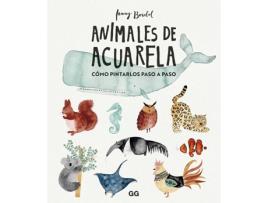 Livro Animales De Acuarela de Jenny Boidol (Espanhol)
