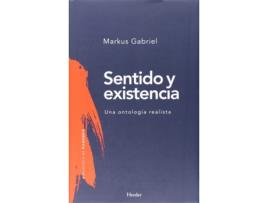 Livro Sentido Y Existencia de Markus Gabriel (Espanhol)