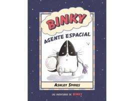Livro Binky, Agente Espacial de Ashley Spires (Espanhol)