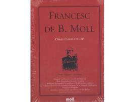 Livro Obres Completes Iv de Francesc De B. Moll (Catalán)