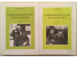 Livro Correspondencia De Joan Mascaro 2 Volv de Gregori Mir (Catalão)