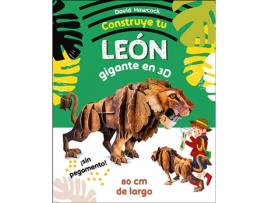 Livro Construye Tu León Gigante En 3D de David Hawcock (Espanhol)