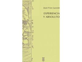 Livro Experiencia Y Absoluto de Jean Yves Lacoste (Espanhol)