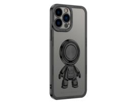 Suporte Casa Galvanizado Inch Para Iphone 13 Pro Yoobao Pele Sintética Preto