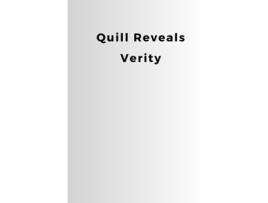 Livro Quill Reveals Verity de sonny hazel (Inglês)
