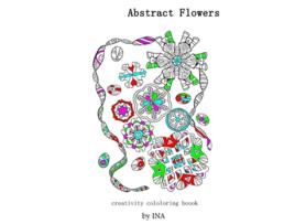 Livro Abstract Flowers Creativity Coloring Book De Ina (inglês)